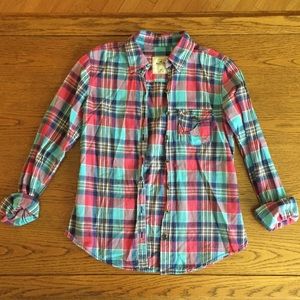 Hollister Plaid Button Down